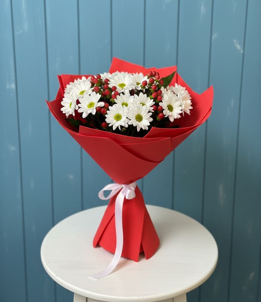 Букет цветов из: Хризантемы в Воровсколесской