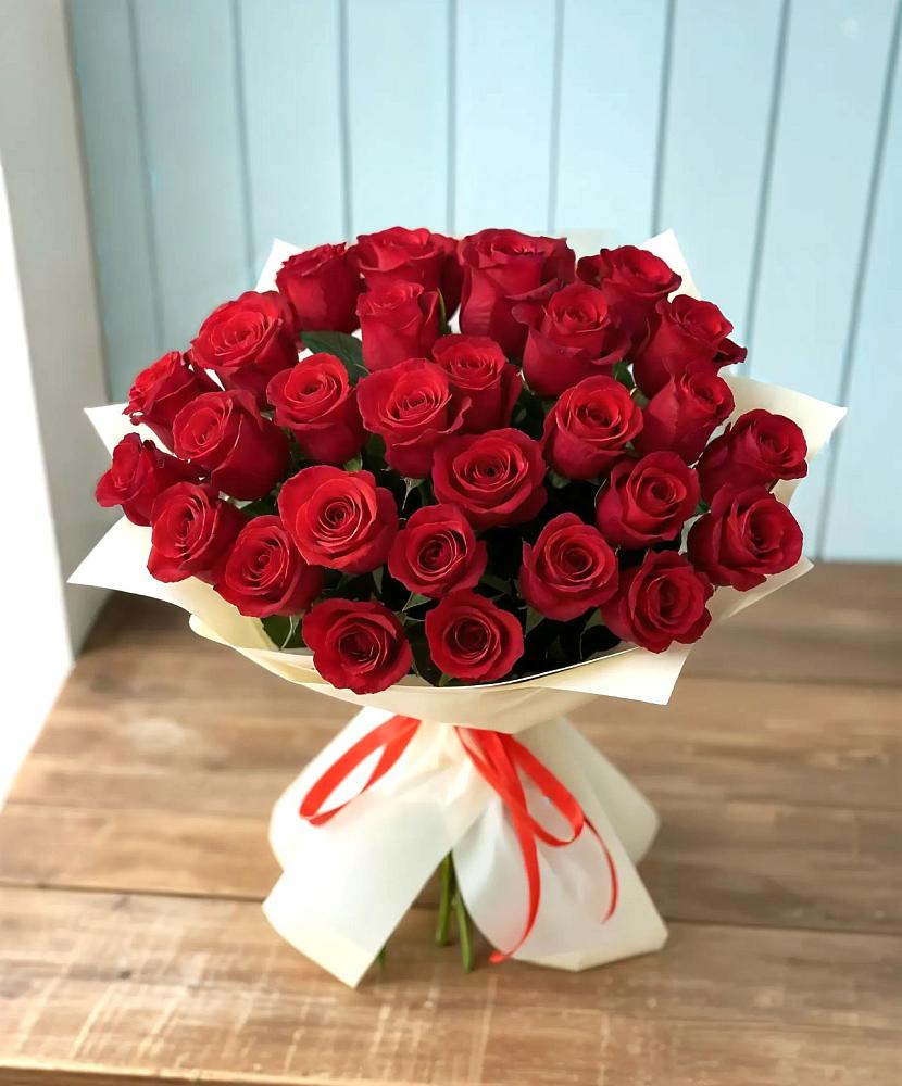 Букет 29 Красных роз в Воровсколесской