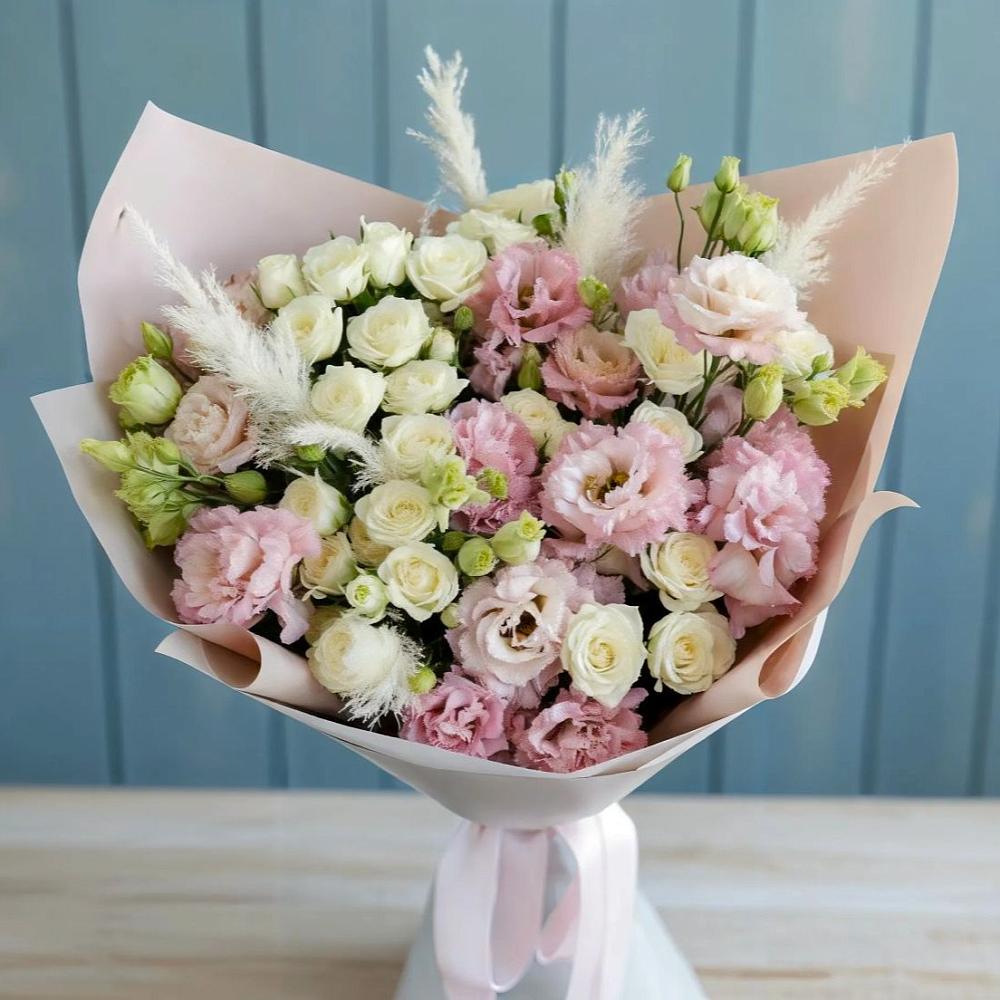 Букет цветов из: Альстромерии и Розы в Воровсколесской