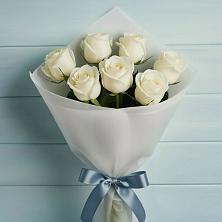 Букет 7 Белых роз Эдлесс Лав в Воровсколесской