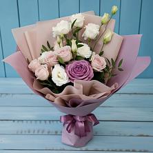 Букет цветов из:  Розы и Лизиантусы в Воровсколесской