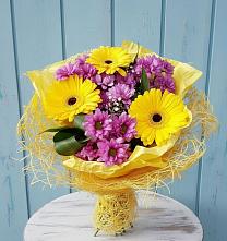Букет цветов из:  Хризантемы и Герберы в Воровсколесской
