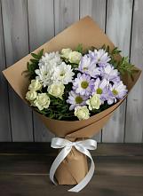 Букет цветов из:  Хризантемы и Розы в Воровсколесской