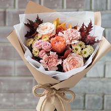 Букет цветов из:  Гвоздики, Хризантемы и Розы в Воровсколесской