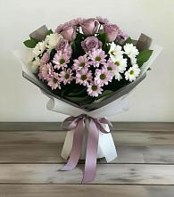 Букет цветов из:  Хризантемы и Розы в Воровсколесской