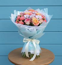 Букет цветов из:  Хризантемы и Розы в Воровсколесской