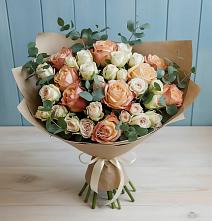 Букет цветов из:  Альстромерии и Розы в Воровсколесской